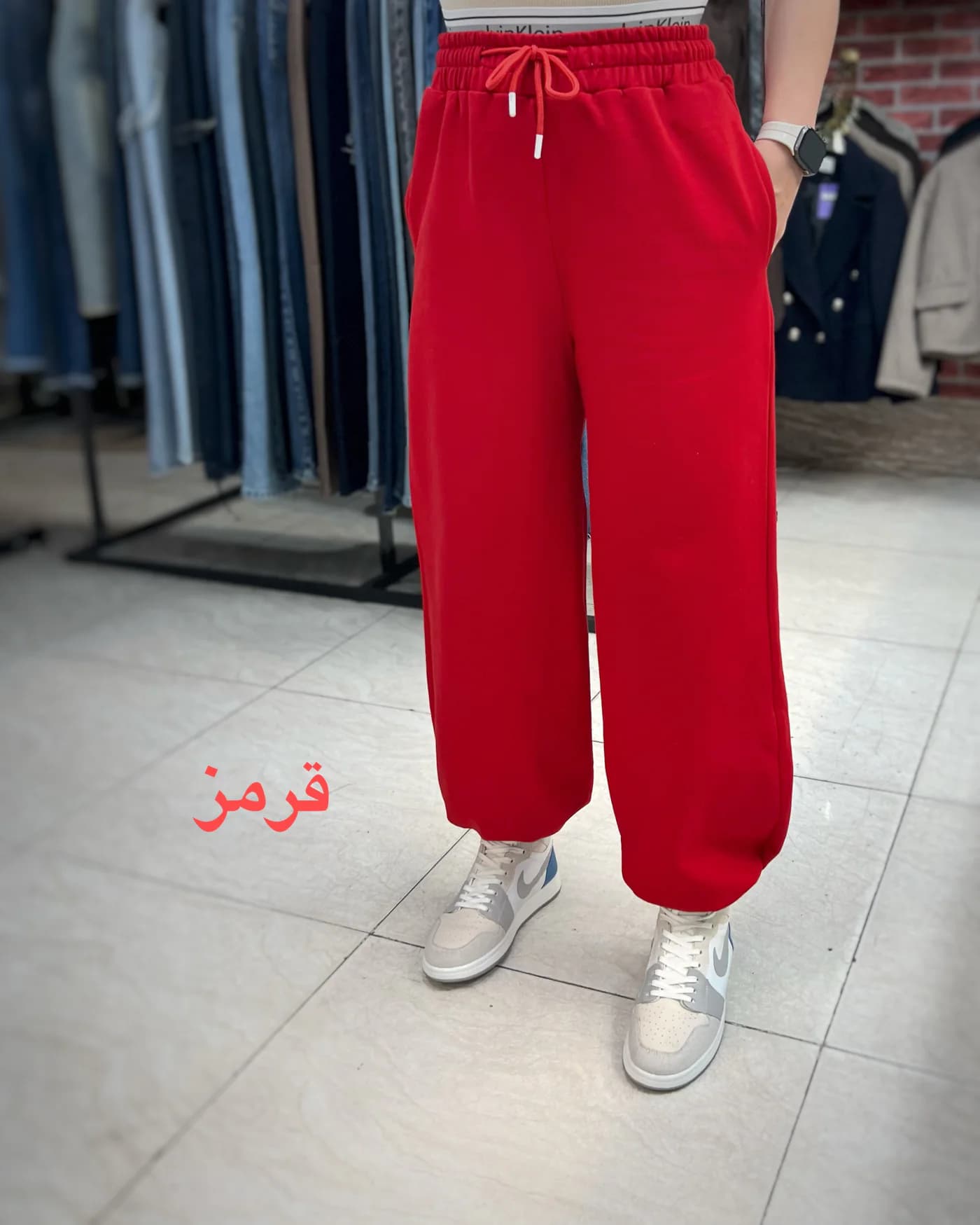 شلوار جاگر بگ دورس تو کرکی مدل ورنا